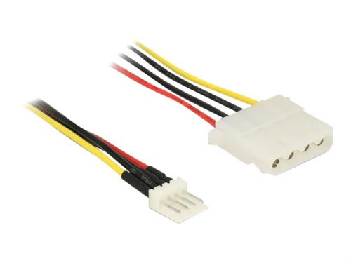 Delock - Adaptateur secteur - alimentation interne 4 plots (F) pour connecteur mini-alimentation 4 broches (M) - 5 / 12 V - 30 cm