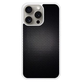 Coque renforcée rigide - Compatible  iPhone 15 Pro - design dark metal - 1
