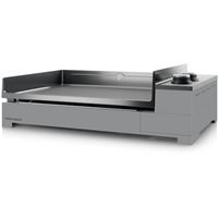 Plancha électrique Professionnelle En Inox Garden All - 3200W, Thermostat 50-300°C, Pour 15-20 Personnes - 73x55x25 Cm - 7