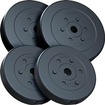 ScSPORTS® Lot d'Haltères Poids Musculation Gym 104 kg Chrome Fonte