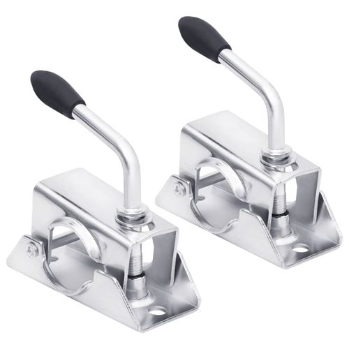 vidaXL Pinces de roue de jauge 2 pcs 13,5x6,5x14 cm Acier galvanisé