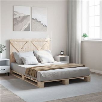 Tête de lit 160x104 cm bois massif de pin