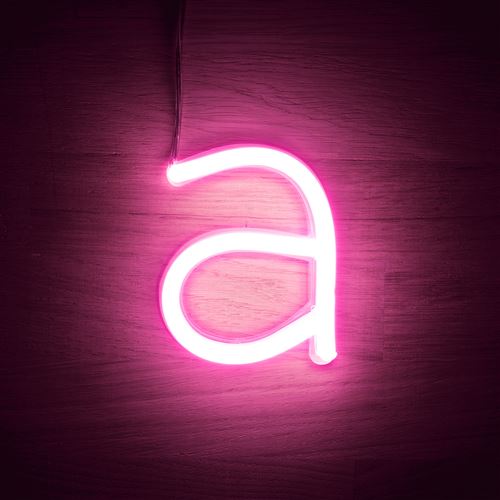 Enseigne au néon LED personnalisée, créez votre propre lettre, mot
