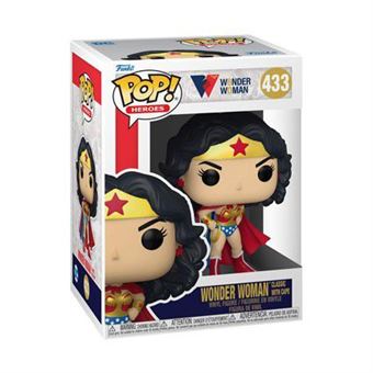 Figurine Funko Pop! N°433 - Wonder Woman 80 Th - Wonder Woman Classique Avec Cap