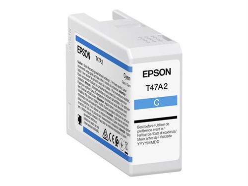 Epson T47A2 - 50 ml - cyan - original - cartouche d'encre - pour SureColor SC-P900, SC-P900 Mirage Bundling