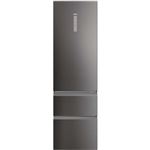 Refrigerateur congelateur bas HTW7620CNMP Haier ventile (no frost) congélateur en bas 414 L