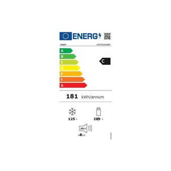 Refrigerateur congelateur bas HTW7620CNMP Haier ventile (no frost) congélateur en bas 414 L