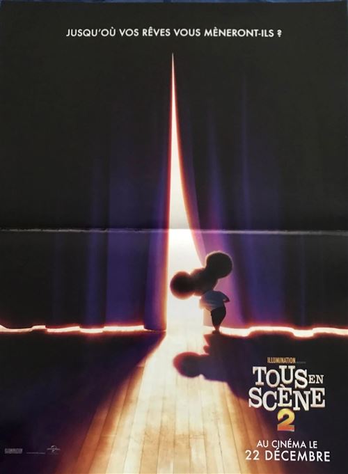 Affiche de Cinéma Originale - Tous En Scène 2 - 2021 - Garth Jennings - 40x60cm