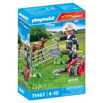 Playmobil Action Heroes 71467 Feuerwehr-Tierrettung - 1