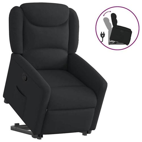 Non Communiqué Noir Vidaxl Fauteuil De Relaxation Inclinable Tissu
