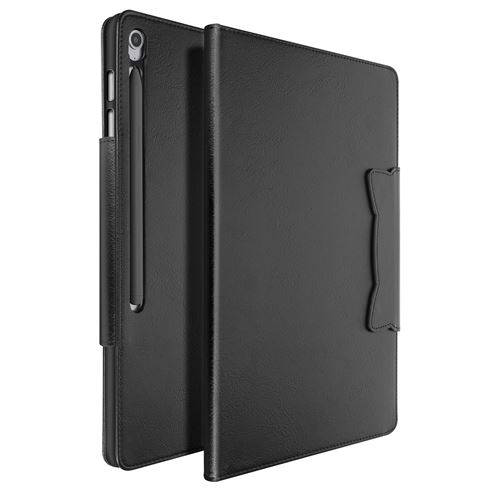 Non Communiqué Noir Étui Pour Samsung Galaxy Tab S10 Fe Plus Porte-Cartes Support Vidéo Avizar