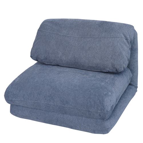 Mendler Bleu Fauteuil-Lit Tissu - Image 3