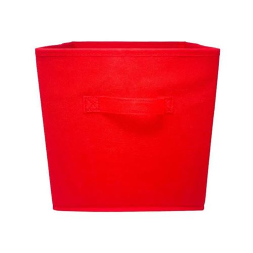 MODULOSTORAGE Tiroir de rangement - Tissu - 27x27x28 cm - Rouge