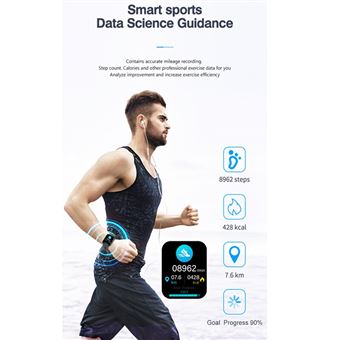Montre Connectée Homme 1.69 Montre Sport Intelligente, Smartwatch