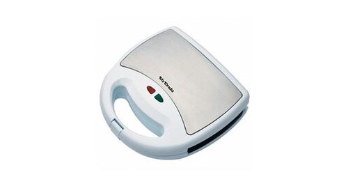 Machine à sandwich avec plaque anti adhérente 800w blanc - grill à gauffre et panini