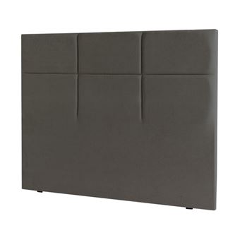 EPEDA Tête de lit Carre Chic 200cm tissé gris fumé