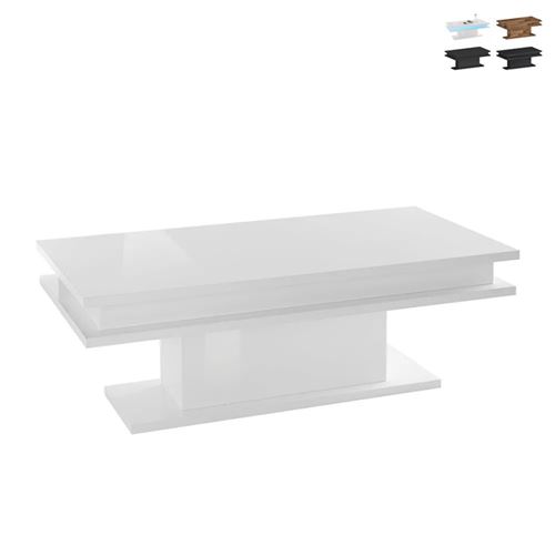 Table Basse Blanche 100x55cm Salon Moderne Design Little Big