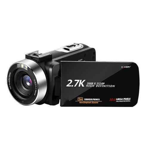 Caméscope KOMERY HDV3052 2.7K UHD Noir