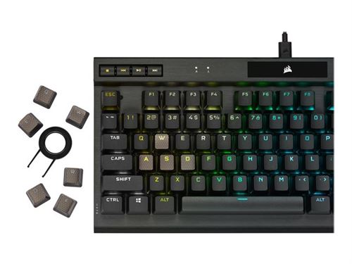 CORSAIR CHAMPION Series K70 RGB TKL - Clavier - backlit - USB - Français - commutateur : CORSAIR OPX RGB - noir