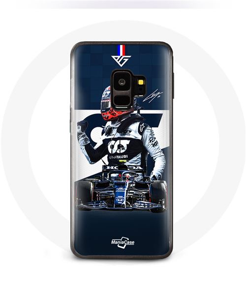 Coque pour Samsung Galaxy S9 Plus Formule 1 Max Verstappen Pilote automobile F1 Bleu Maniacase