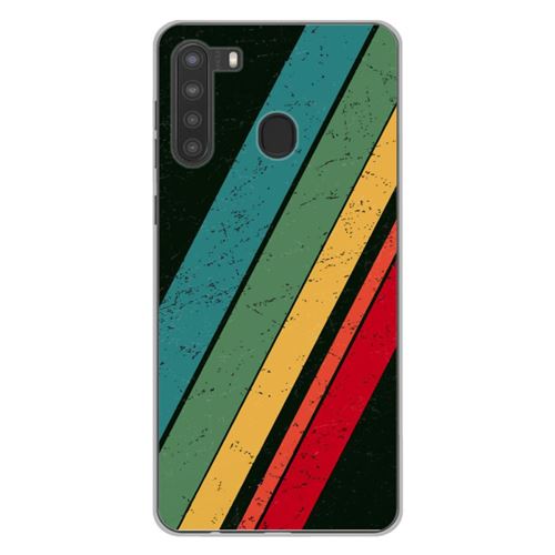 Coque en silicone imprimée compatible Samsung Galaxy A21 Grunge