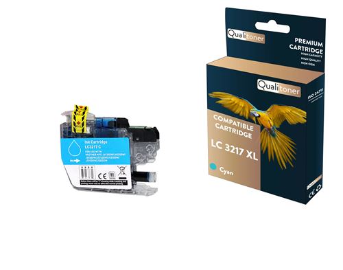QUALITONER - 1 Cartouche compatible pour BROTHER LC 3217 XL LC3217XL Cyan (Pot à crayon) pour Brother MFC-J 5330 DW 5330 DW XL 5335 DW 5730 DW 5830 DW