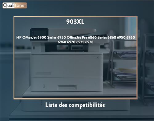 COMETE - HP 903XL - 5 Cartouches compatibles HP 903 XL 903XL