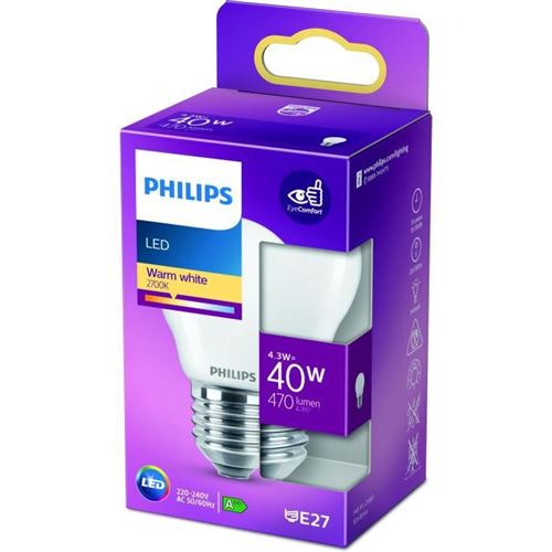 Philips - Ampoule LED - Sphérique - E27 - 40W - Blanc Chaud - Image 4
