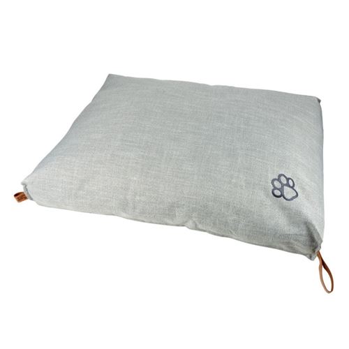 Coussin Rectangle Chien & Chat City 80cm Gris Clair