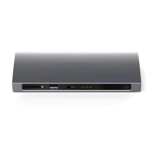 Station d accueil Tout-en-un Thunderbolt 4 Multiports avec Adaptateur Secteur Satechi Gris