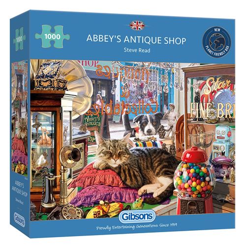 Puzzle 1000 pièces ABBEY'S ANTIQUE SHOP GIBSONS Carton Multicolore