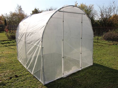 Serre tunnel 2x3,75x2m, transparent
