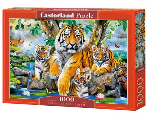 Tigers By The Stream, Puzzle 1000 Teile - Castorland