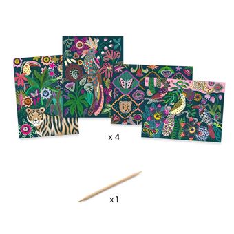4 cartes à gratter - Rococo