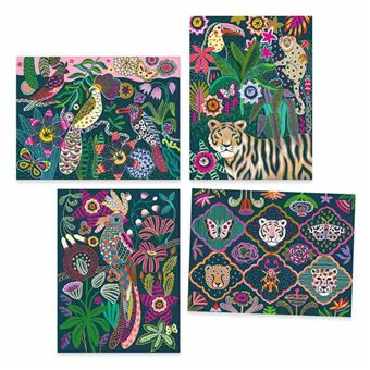 4 cartes à gratter - Rococo