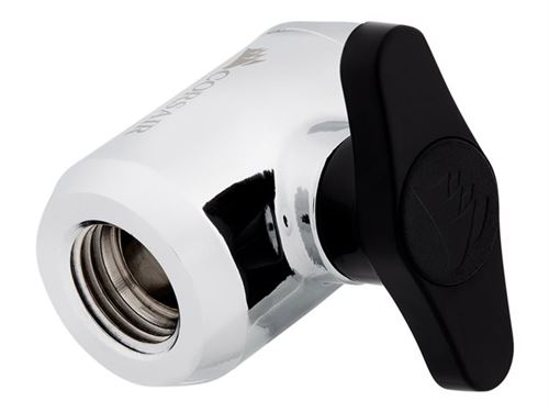 CORSAIR Hydro X Series XF Ball Valve - Clapet à bille du système de refroidissement liquide - chrome