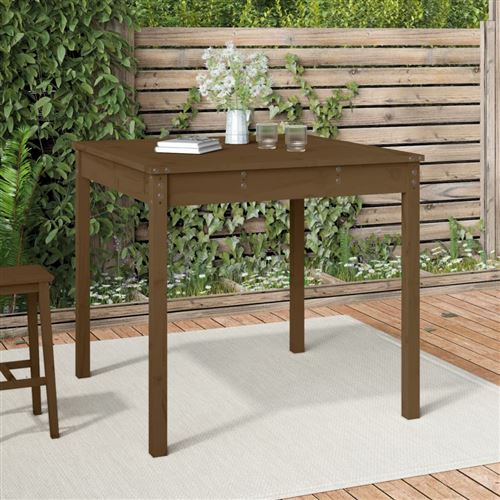 VidaXL - Gartentisch kiefernholz, One Size, Braun