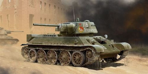 T-34/76 Early 1943 Production Wwii Soviet Medium Tank- 1:35e - Icm