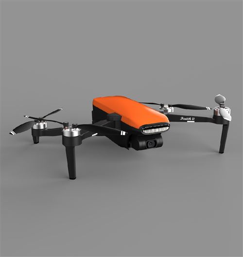 Drone Faith 2 avec caméra 4K 5G WIFI 3 axes Gimbal GPS 2 Batterie Orange