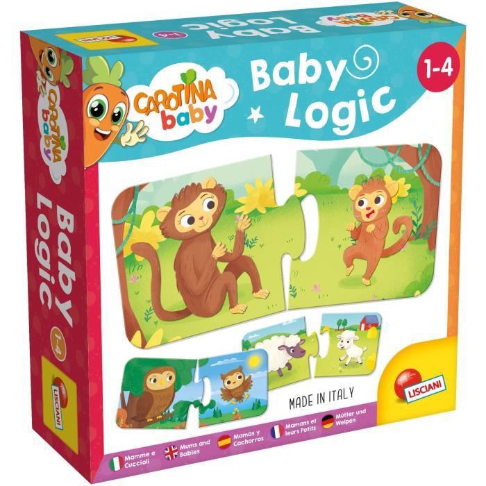 Liscianigiochi Montessori Cubes Et Logique – 6 Puzzles Animaux – Jeu En Bois Dès 2 Ans
