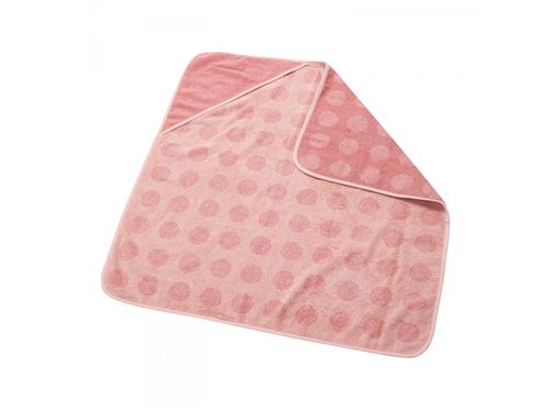 Leander - Cape de bain en coton BIO, Rose Pastel