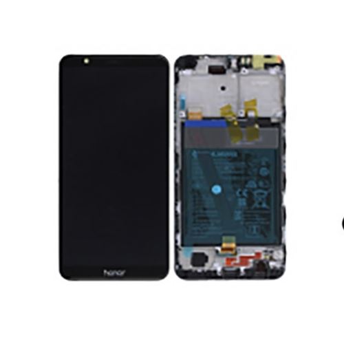 Original Ecran LCD Vitre tactile Noir Assemblés Sur Châssis Pour Honor 7X BND-TL10, BND-AL10