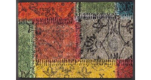 Wash+dry vintage patches tapis, surface en polyamide, coloré, 40/60