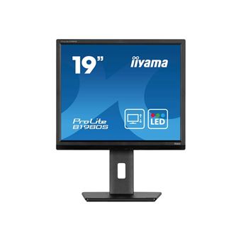 iiyama ProLite B1980S-B1 - Écran LED - 19" - 1280 x 1024 @ 75 Hz - TN - 250 cd/m² - 1000:1 - 3 ms - HDMI, DisplayPort - haut-parleurs - noir, mat - 1