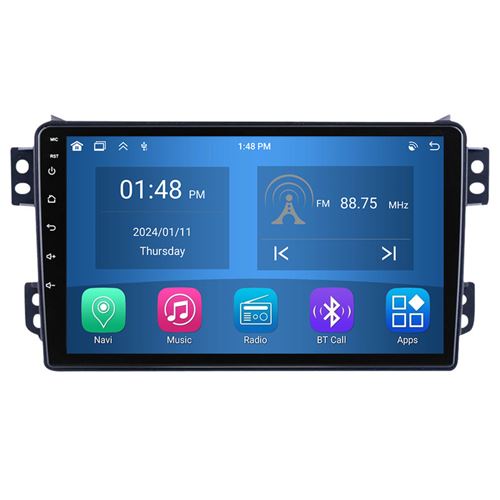 Autoradio RoverOne® Bluetooth CarPlay Android Auto Navigation 4Go RAM 64Go ROM pour Suzuki Splash Opel Agila Maruti Ritz 2008-2017