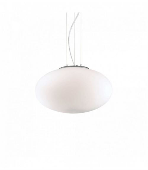 Suspension Blanche CANDY 1 ampoule Diamètre 25 Cm