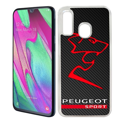 Coque pour Samsung Galaxy A40 -  Peugeot Sport Logo