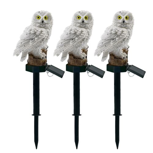 Led Lampes de Jardin Solaire Night Lights Hibou Forme Lampe de Pelouse à Énergie Solaire JJZM296