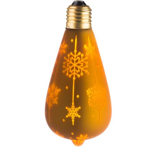 Ecolicht 30050130001 - Ampoule E27 LED 0.5W ST64 360° - Ambiance Décorative NEIGE Doré