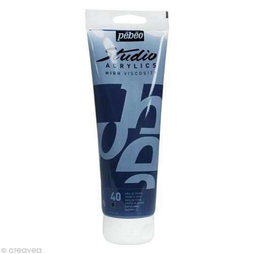 Peinture acrylique opaque - gris de payne - 250 ml 169-040